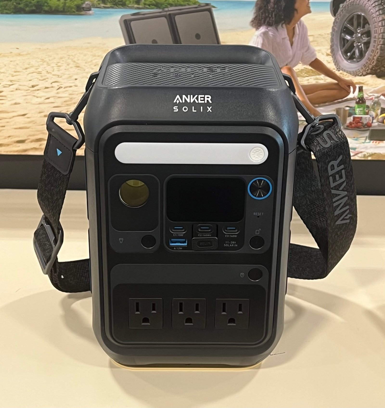 Anker SOLIX C300X portable power station with US AC outlets
